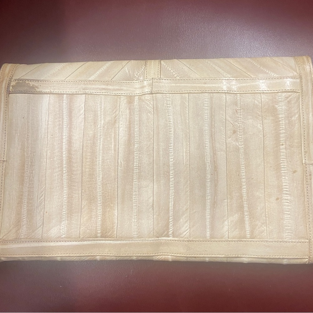 VINTAGE 80’s Genuine EEL SKIN PURSE - Picture 2 of 2
